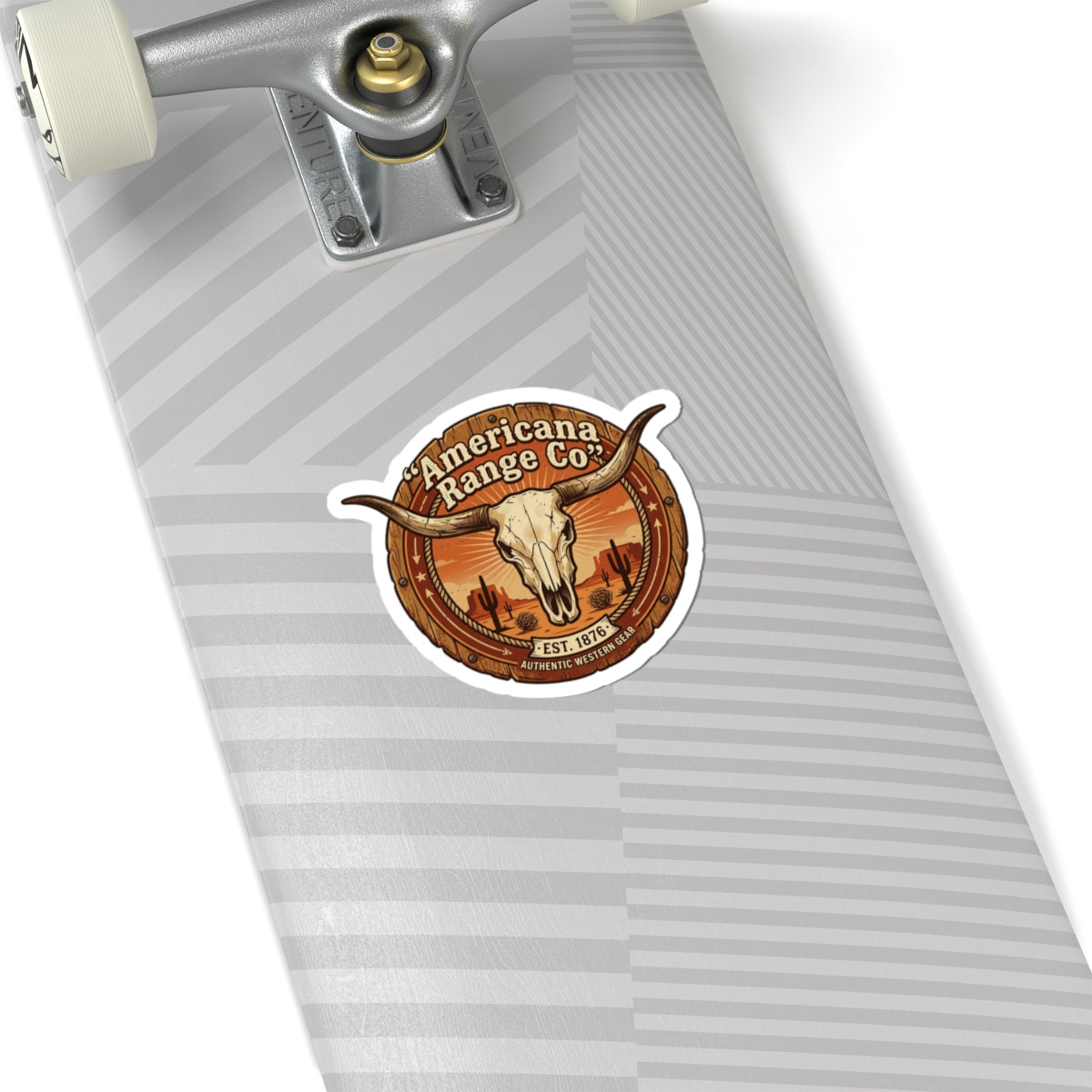 Americana Range Co. Skull Sticker | Western, Vintage Cowboy