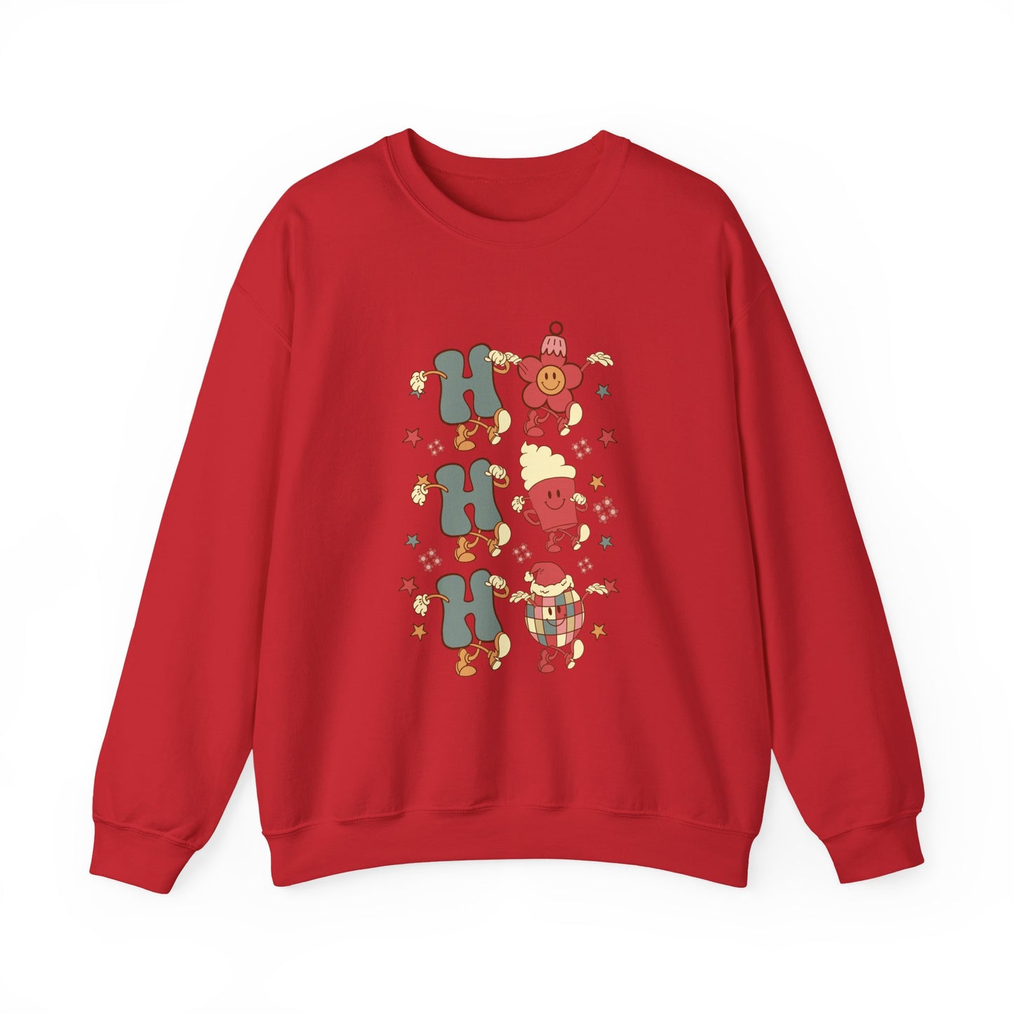 Ho Ho Ho Crewneck Sweatshirt — Christmas Holiday Sweatshirt