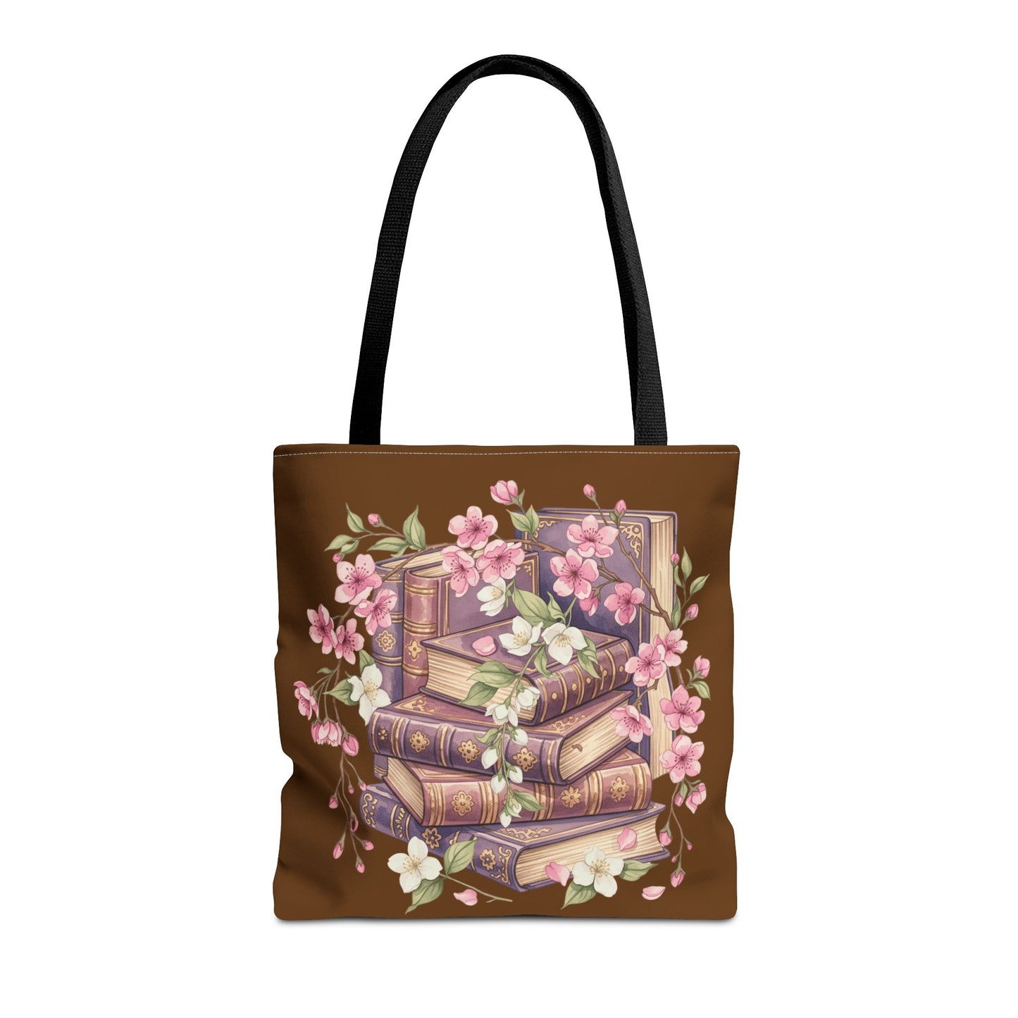 Wildflower Book Tote — Floral Print Library Tote