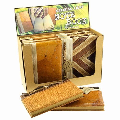 Natural Leaves & Bamboo Paper Journal