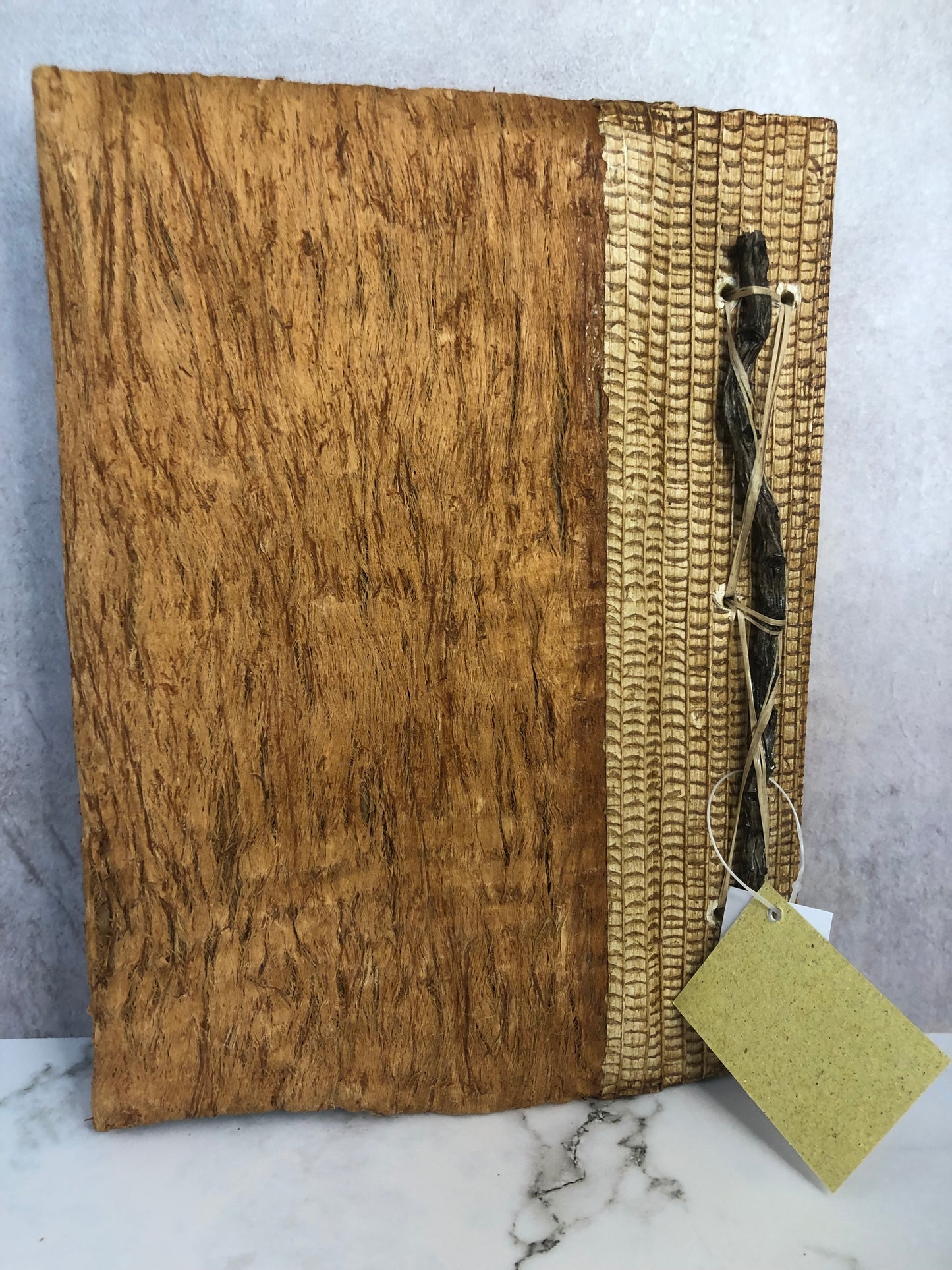 Natural Leaves & Bamboo Paper Journal