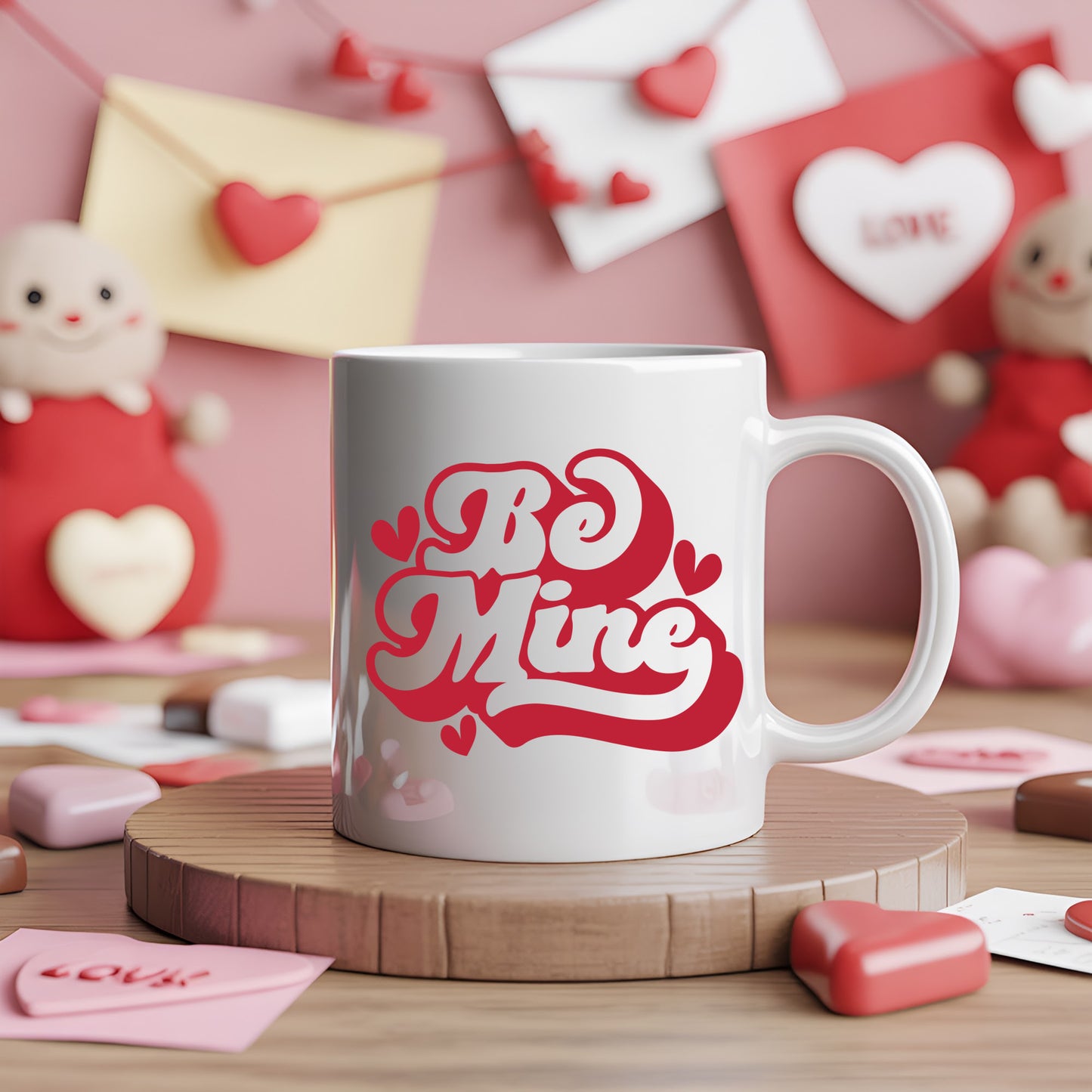 Be Mine Valentine’s Ceramic Mug — Cute 11oz & 15oz Coffee Cup