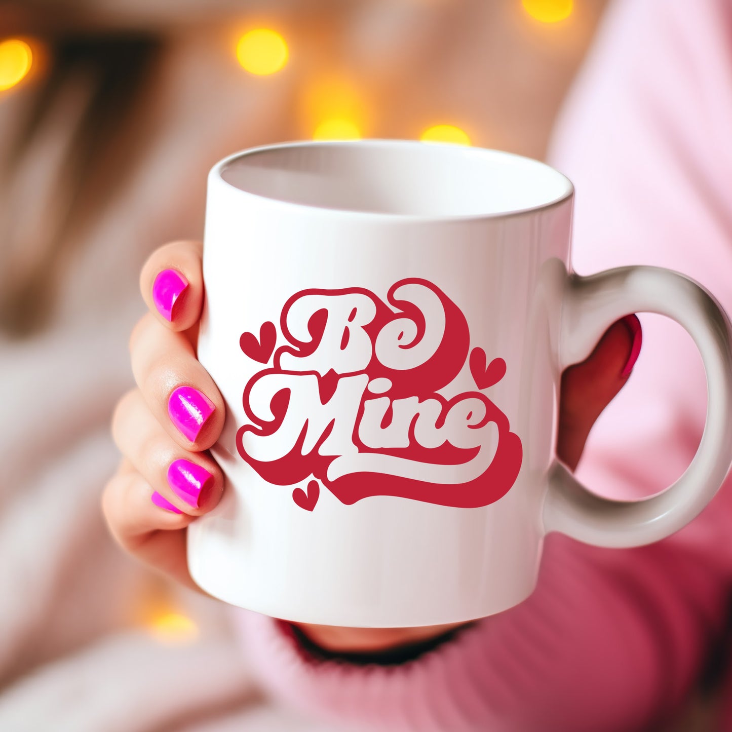 Be Mine Valentine’s Ceramic Mug — Cute 11oz & 15oz Coffee Cup