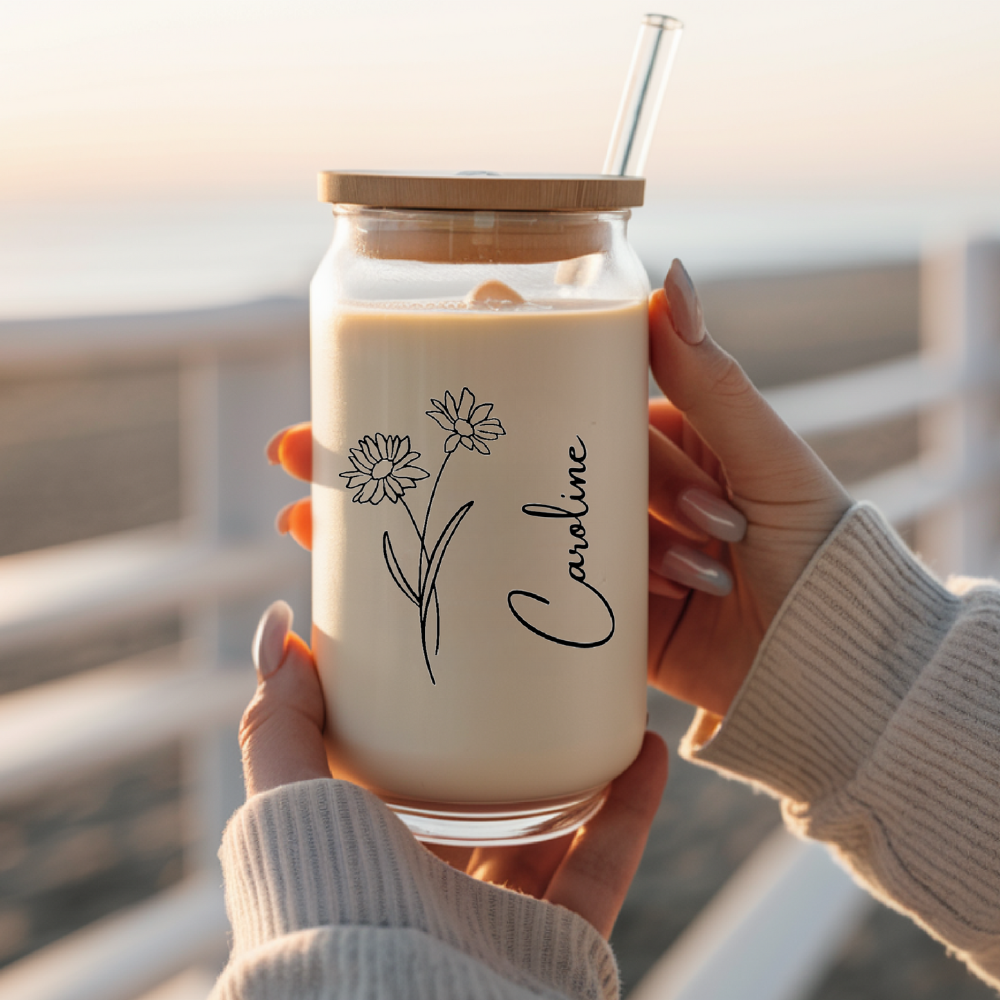Personalized Birth Flower Tumbler
