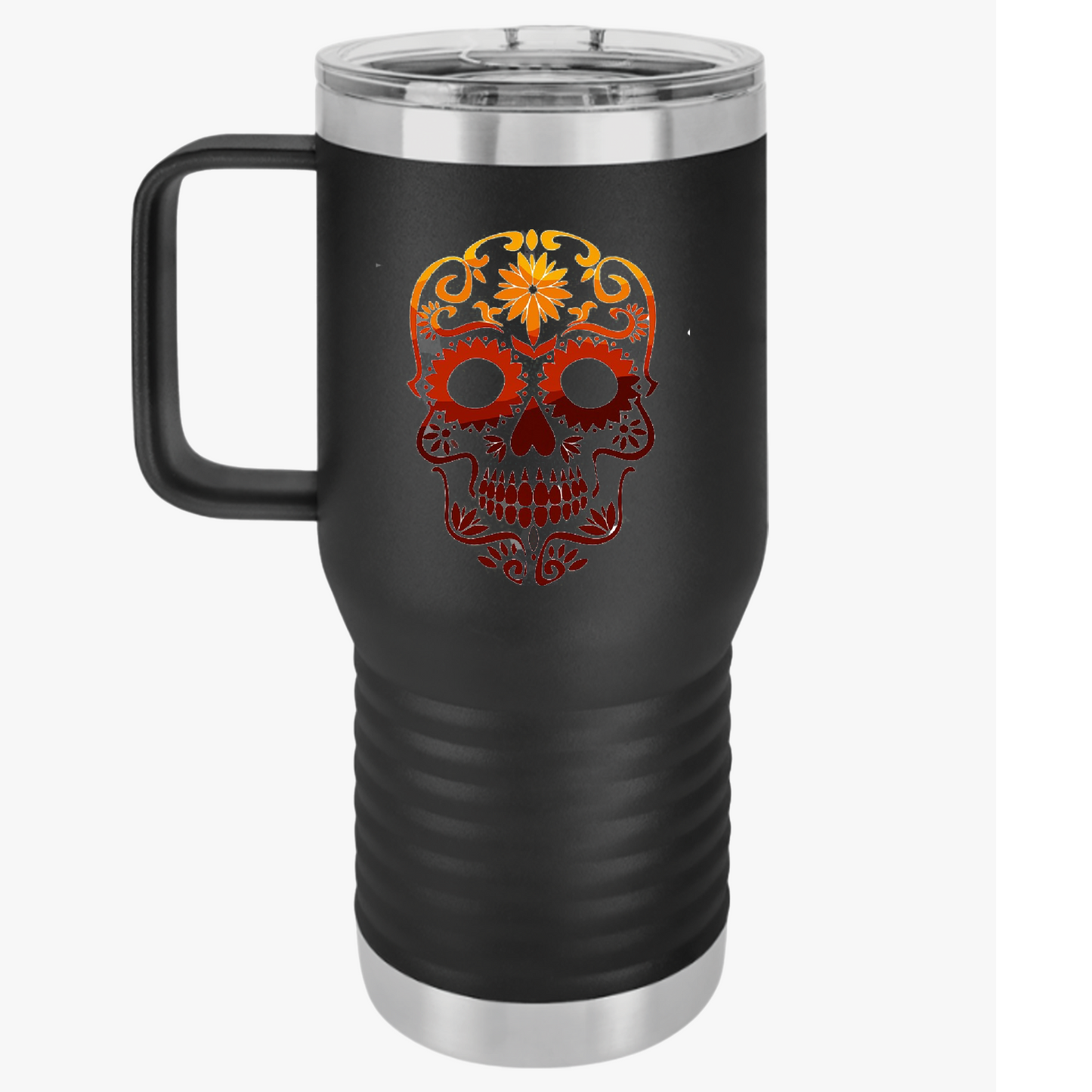 Sugar Skull Travel Mug, 20oz