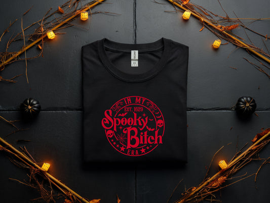 Spooky Bitch Era Halloween T-Shirt for Women