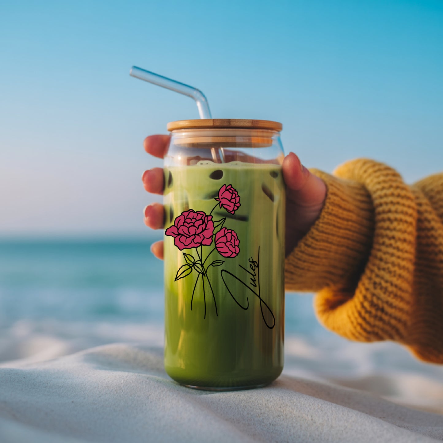 Personalized Birth Flower Tumbler