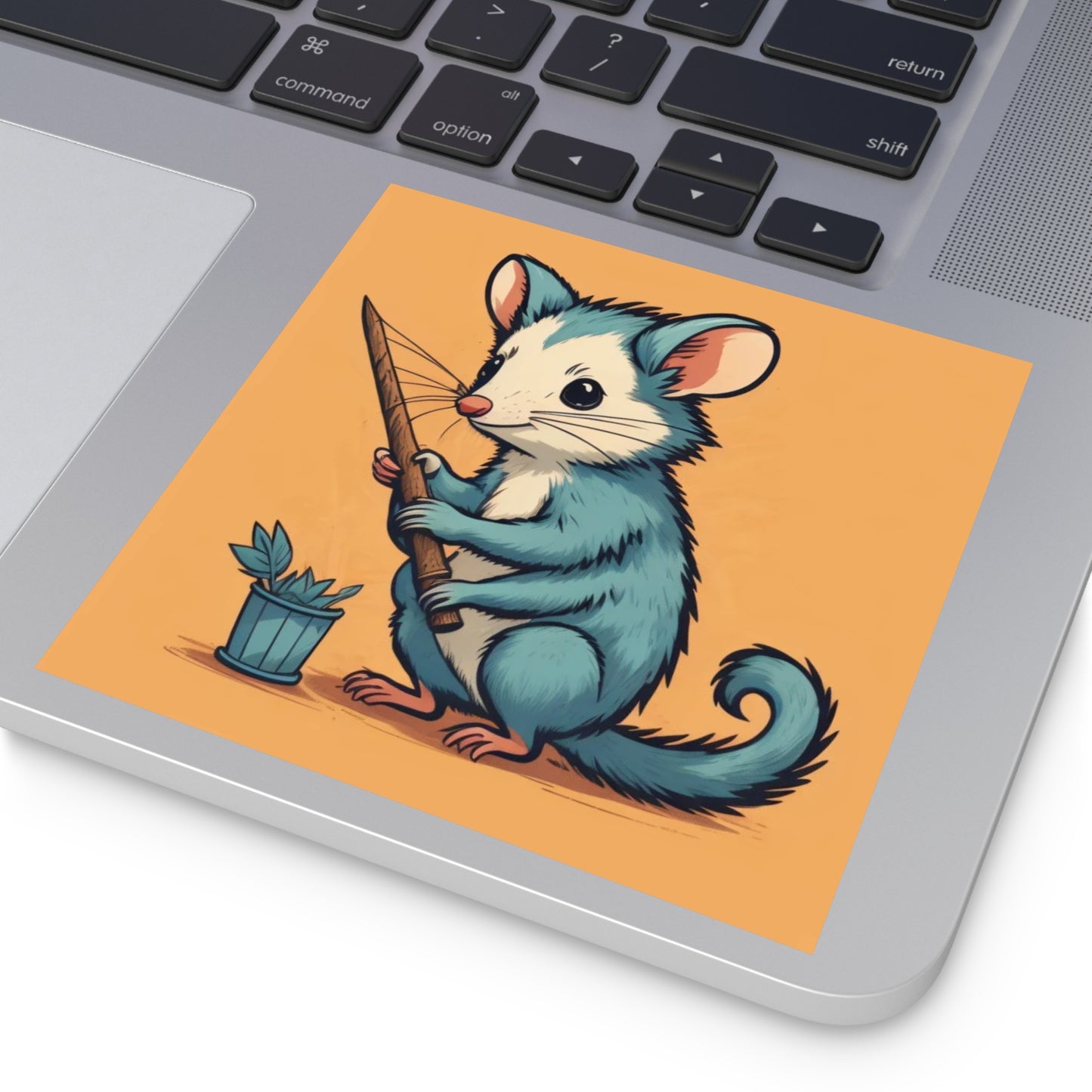 Adorable Cartoon Possum Stickers | Cute Marsupial Vinyl Decals | Fun Animal Sticker Set for Laptops and Journals
