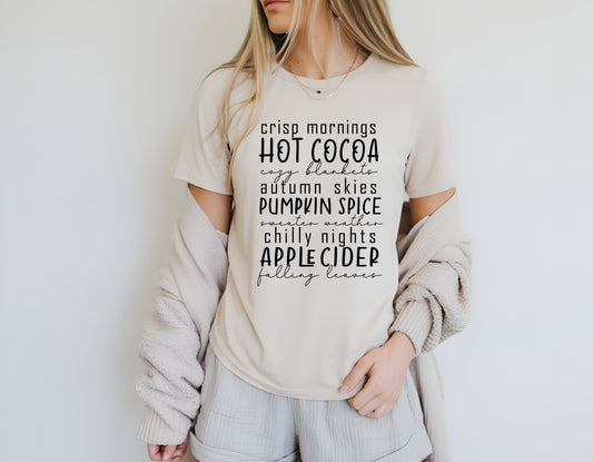 Cozy Fall Autumn Vibes Women's T-Shirt