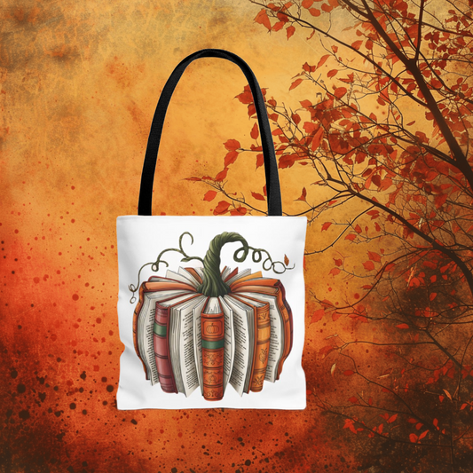 Pumpkin Book Tote Bag