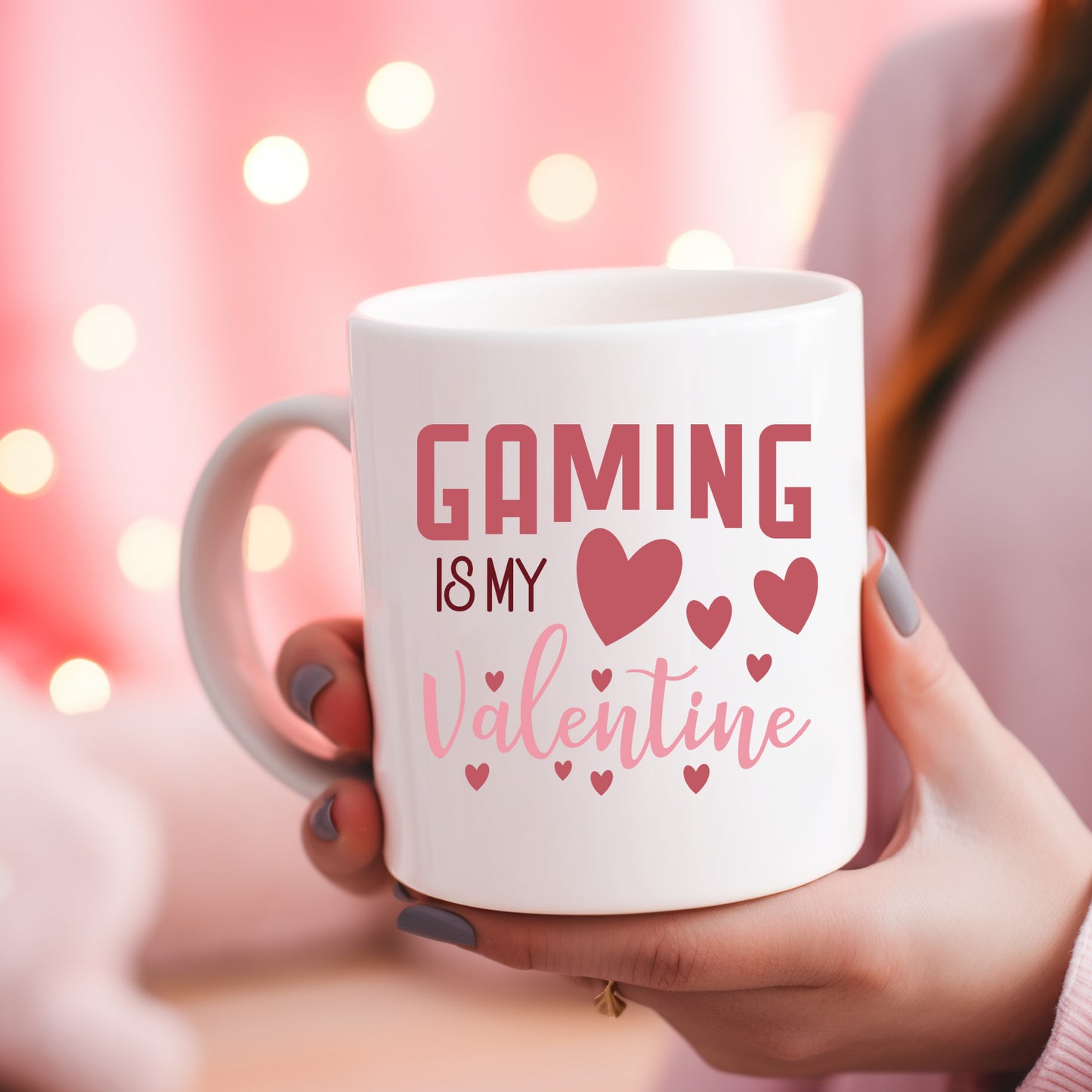 Gaming Is My Valentine Ceramic Mug — 11oz & 15oz Cute Gamer Coffee Cup