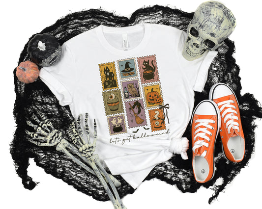 Vintage Halloween Stamp Women's Softstyle Tee