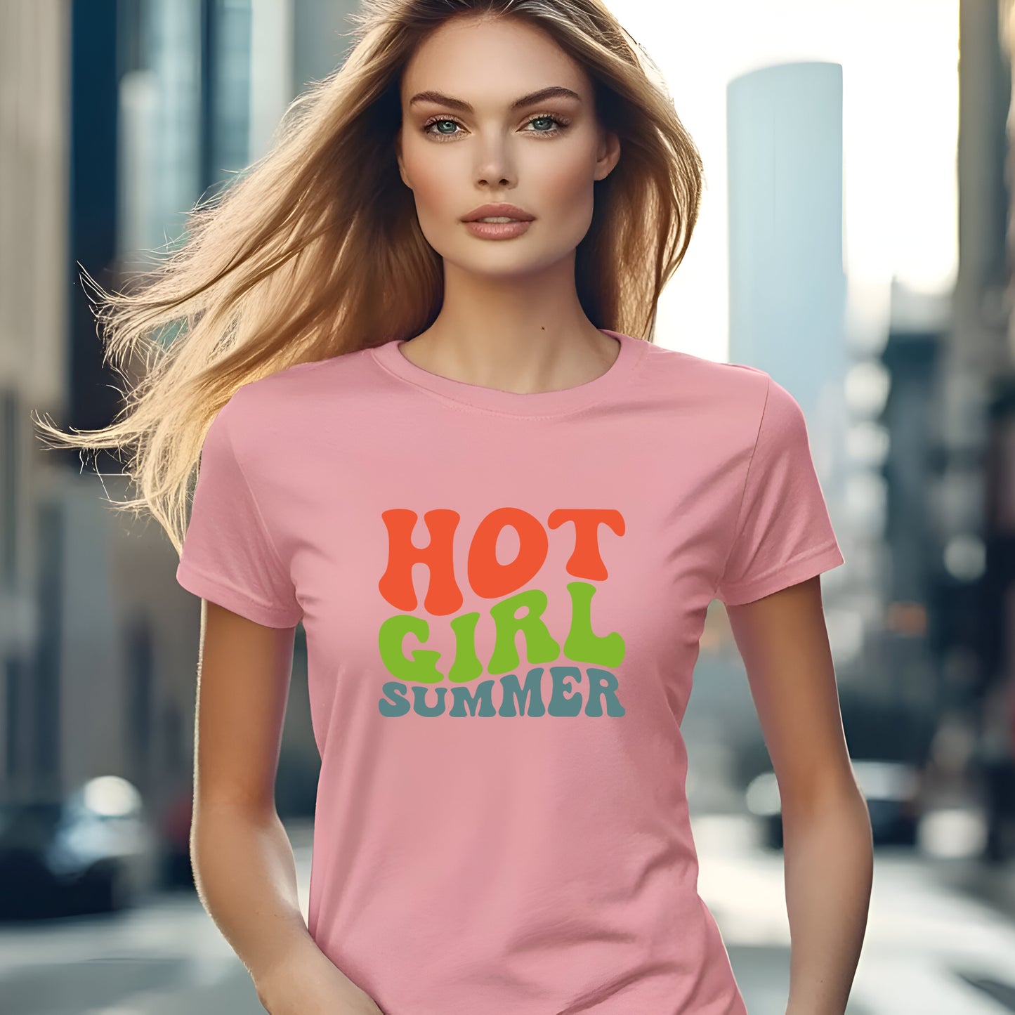 Hot Girl Summer Tee — Retro Colorful Women’s Graphic T-Shirt