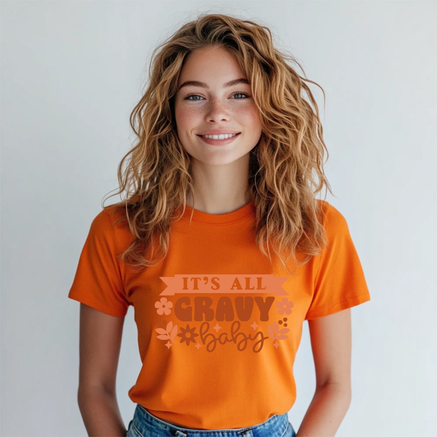 It's All Gravy, Baby Thanksgiving Puns Shirt, Funny Matching Family Tops, Turkey Day Shirts