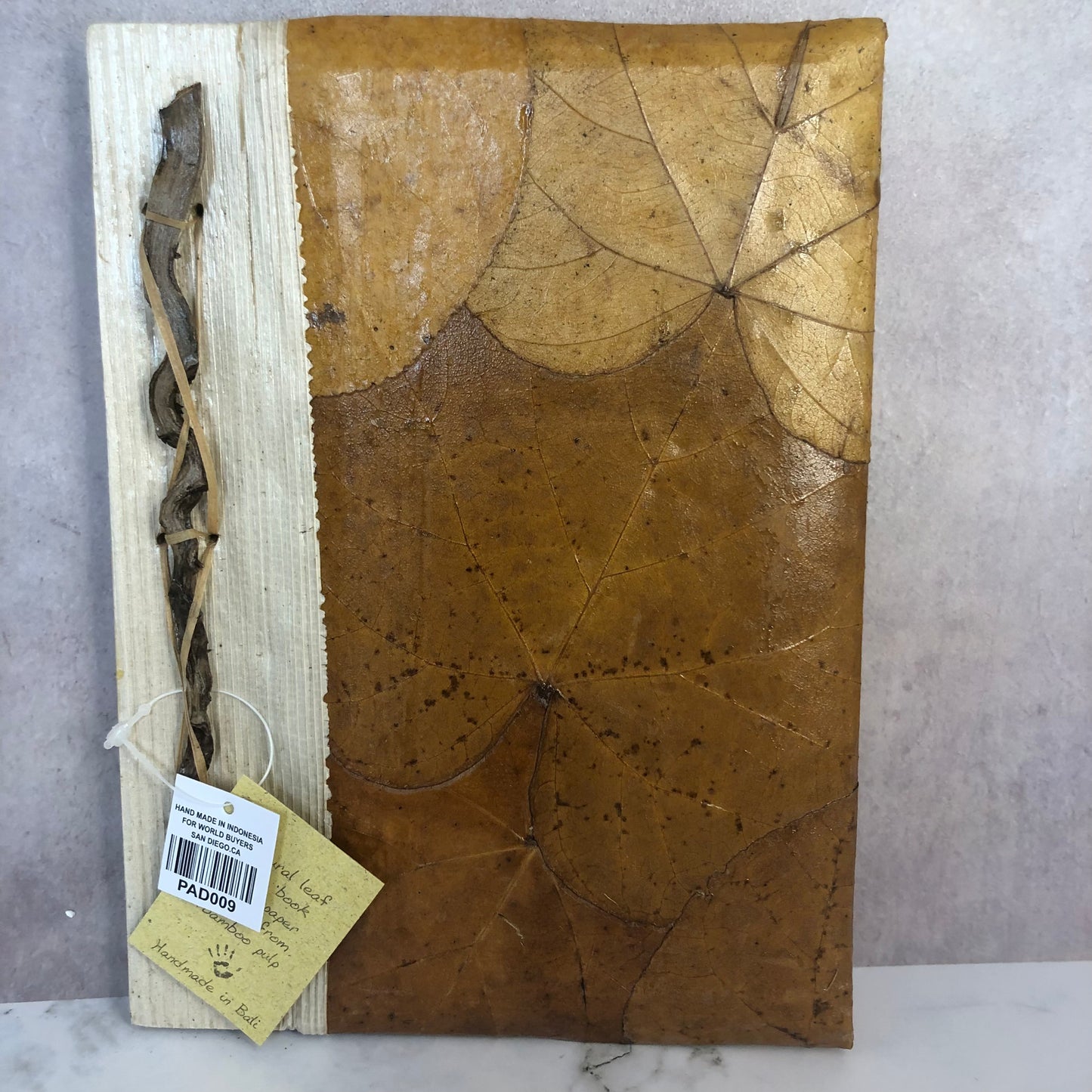 Natural Leaves & Bamboo Paper Journal