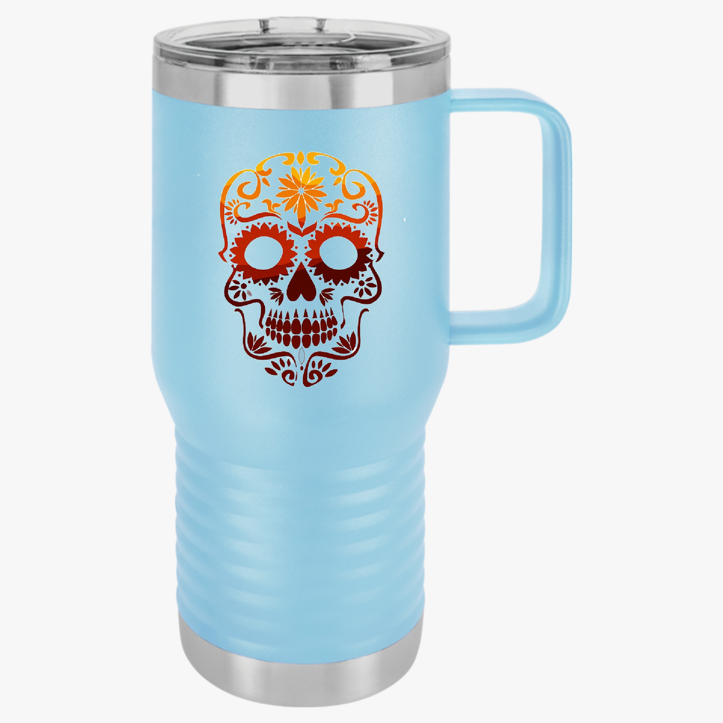 Sugar Skull Travel Mug, 20oz