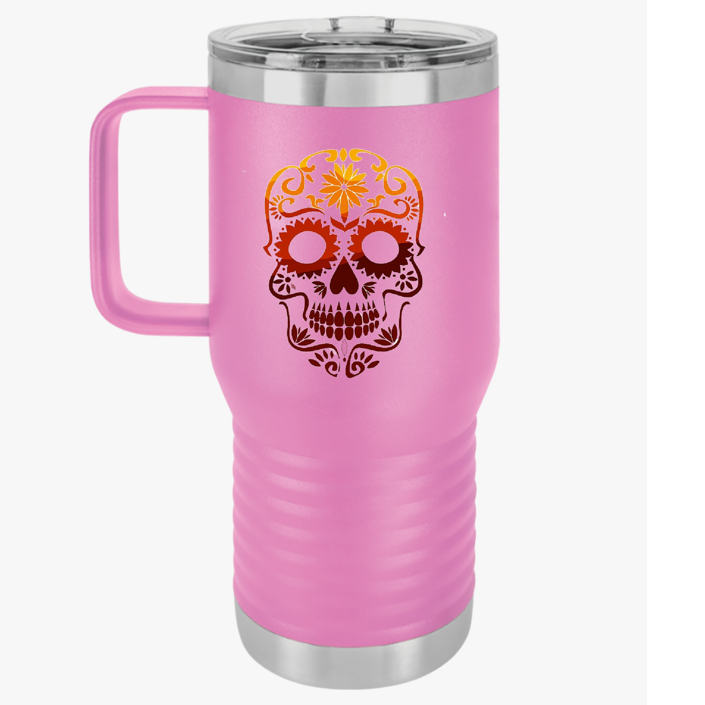 Sugar Skull Travel Mug, 20oz