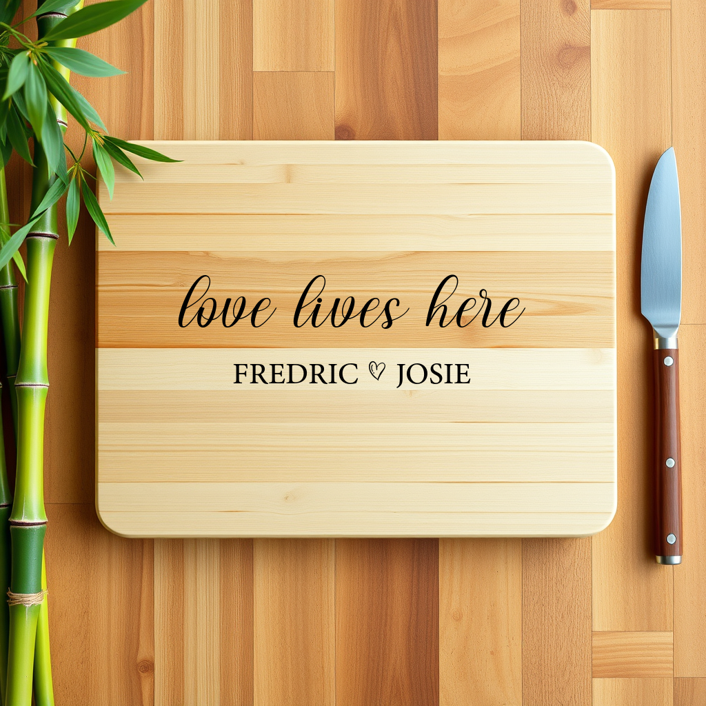 Personalized Bamboo Cutting Board — Love Lives Here