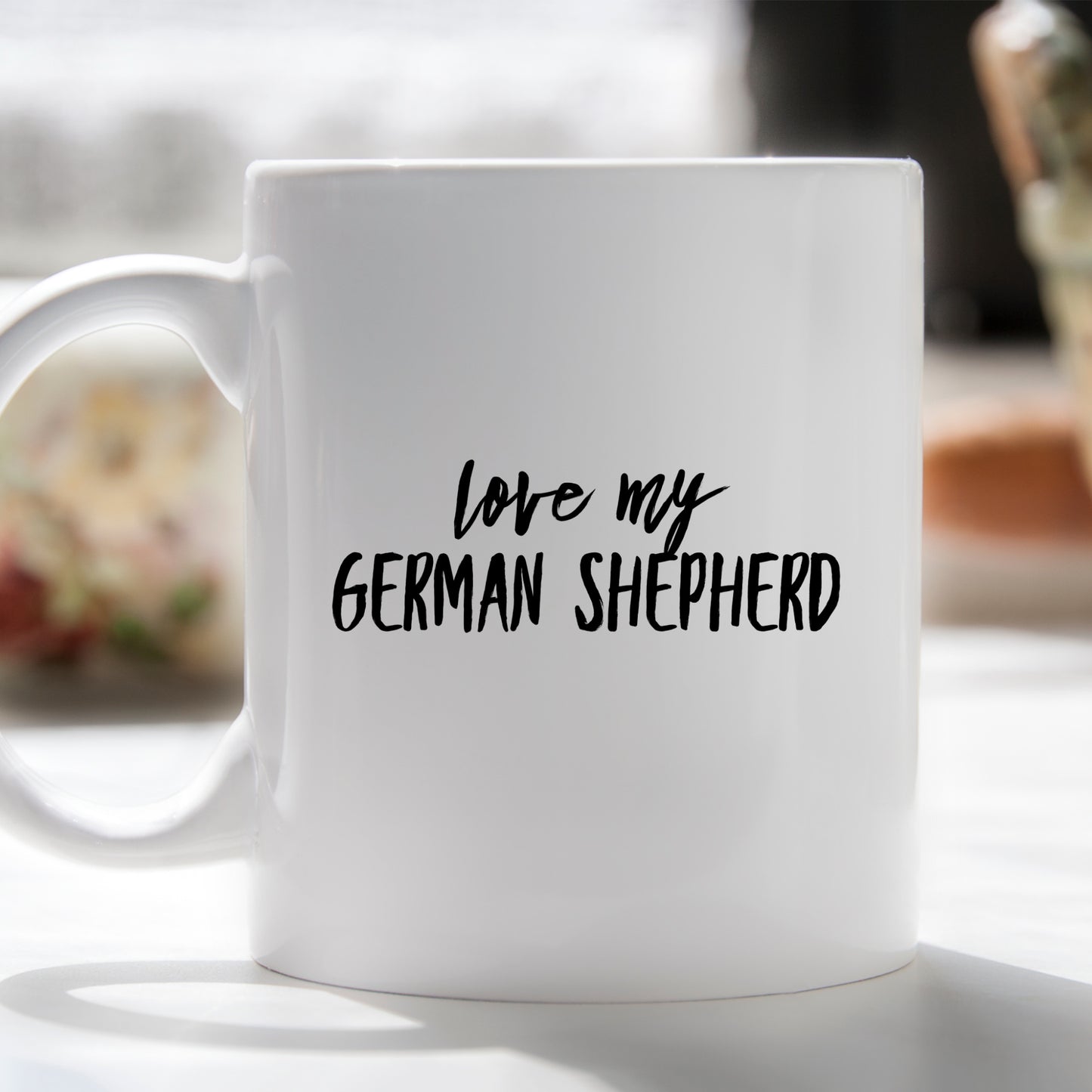 I Love My German Shepherd Ceramic Mug – Dog Lover Coffee Cup (11oz, 15oz)