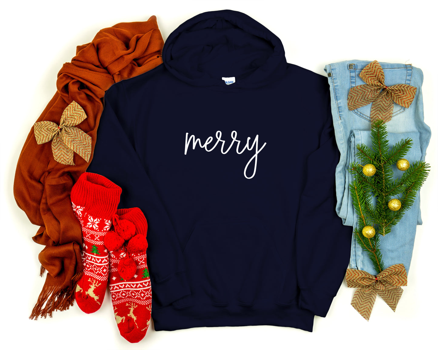 Merry Unisex Christmas Hoodie