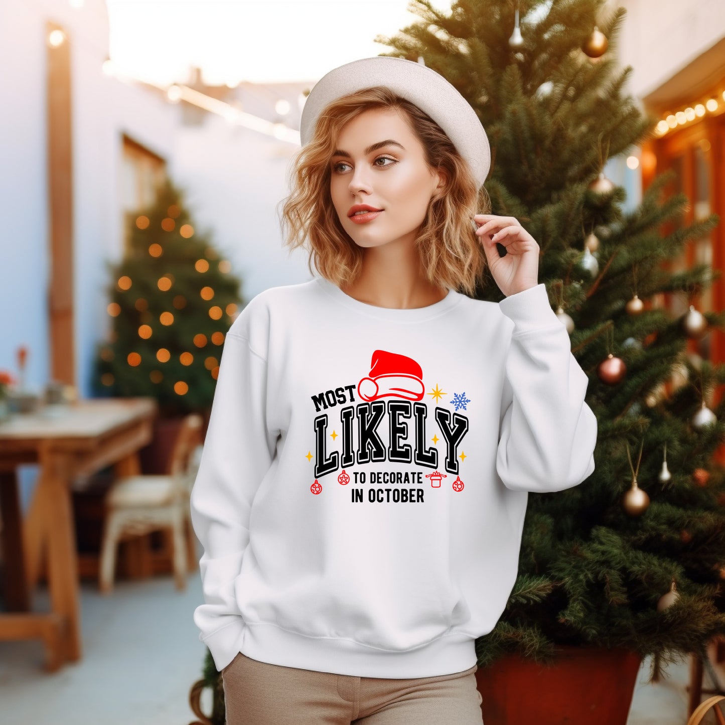Most Likely To ... Christmas Crewneck Sweatshirt — Funny Holiday Party Sweatshirt