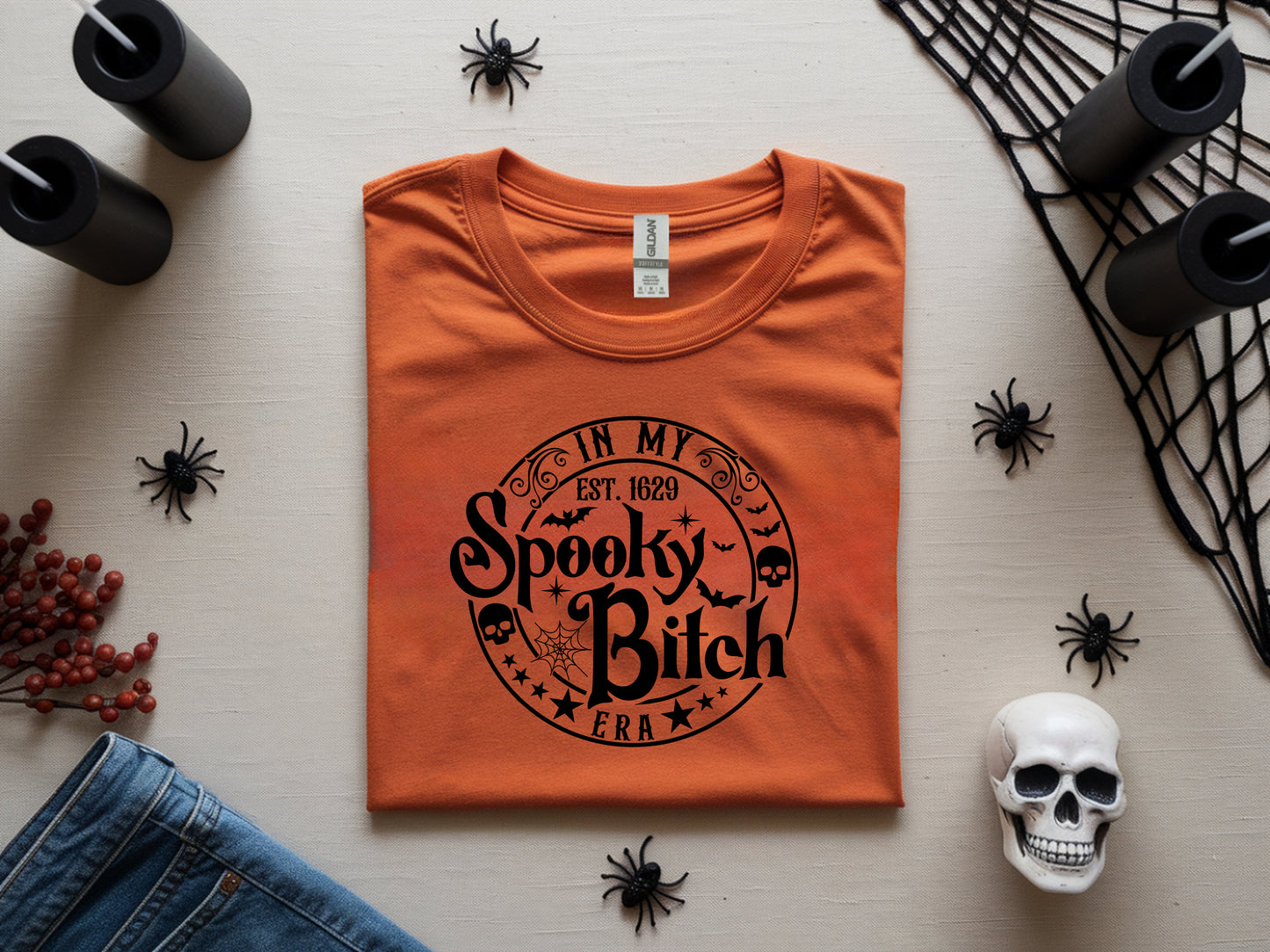 Spooky Bitch Era Halloween T-Shirt for Women