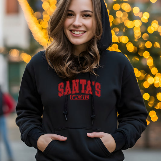 Santa's Favorite Family Unisex Christmas Hoodie