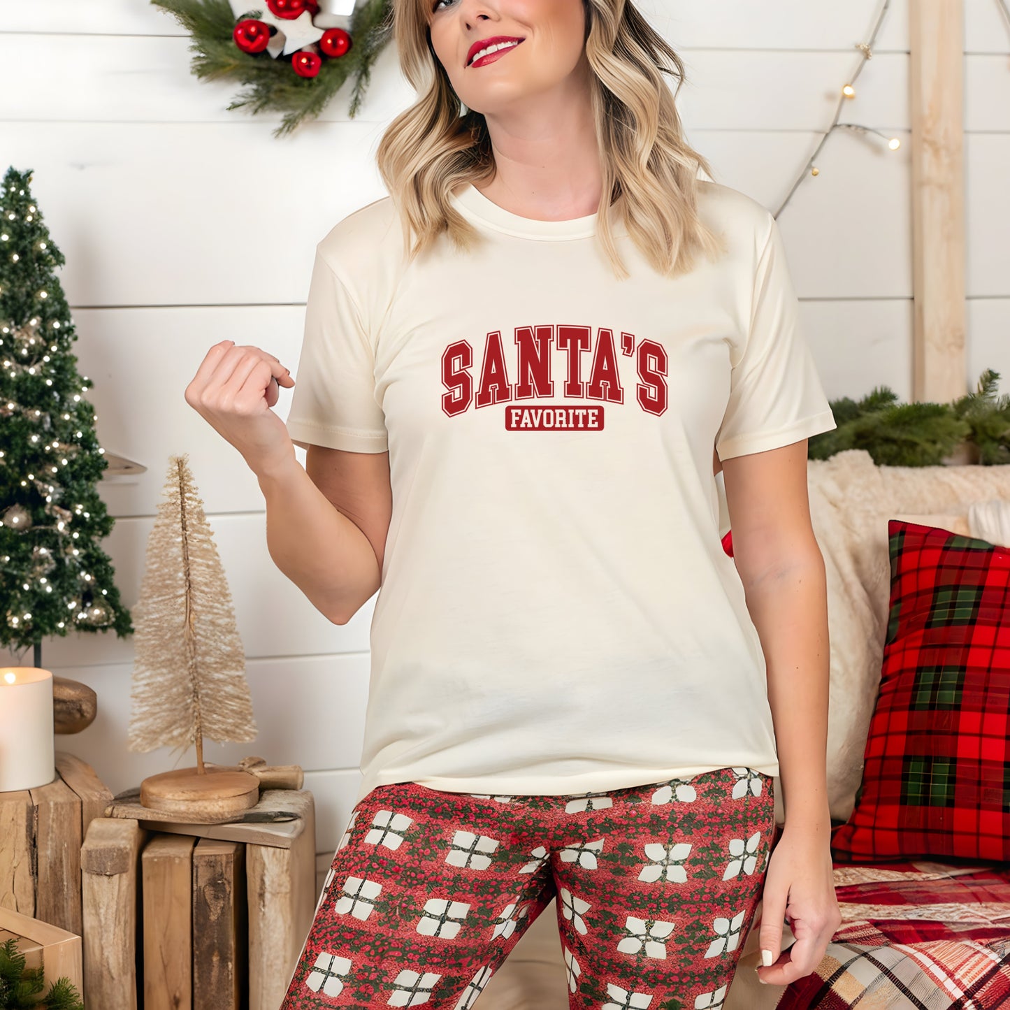 Santa's Favorite T-Shirt — Funny Christmas Holiday Tee