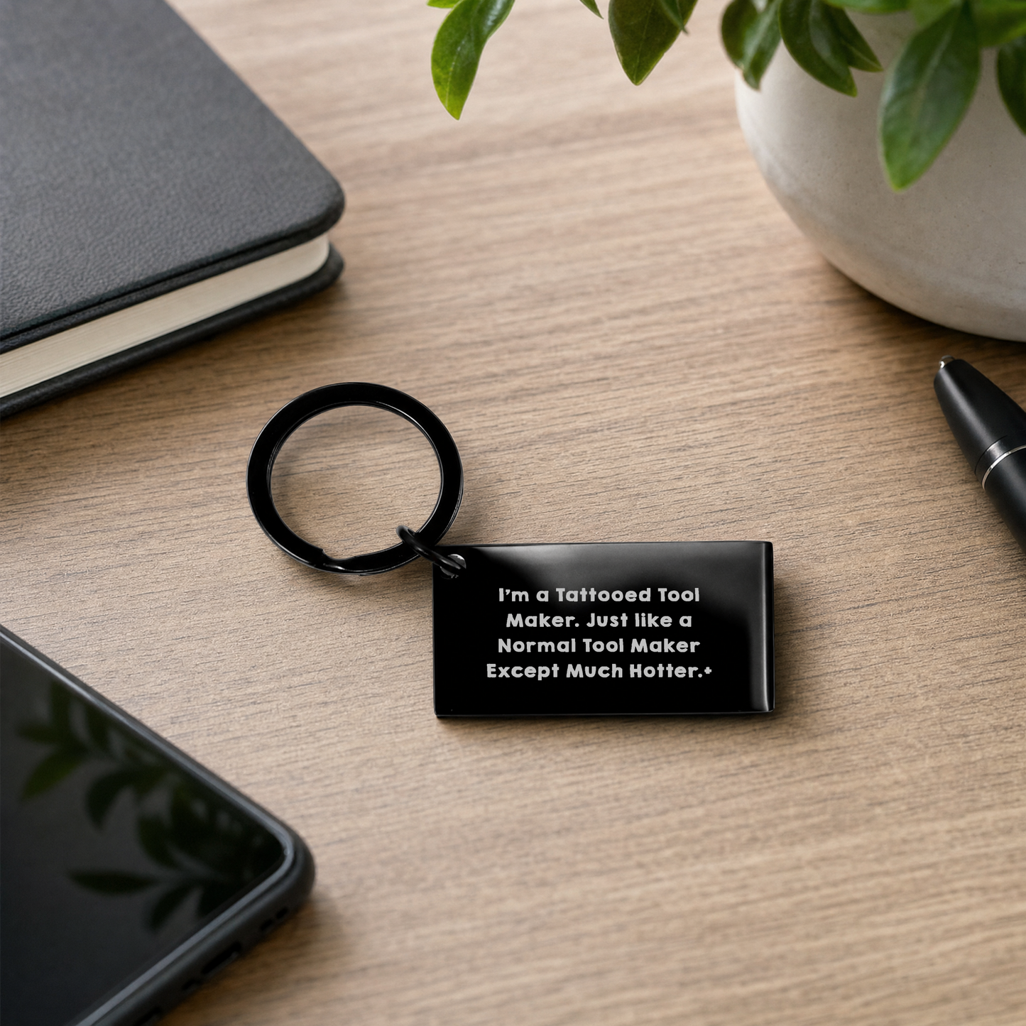 Funny Keychain for Tattooed Tool Makers