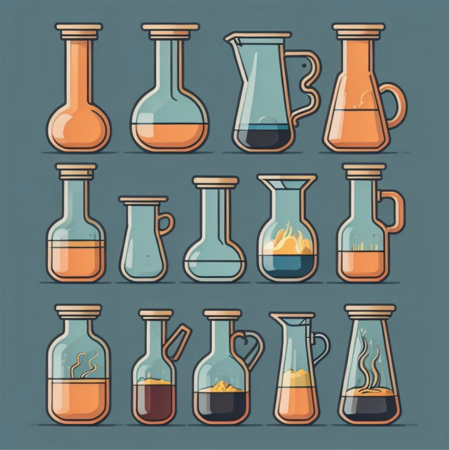 Educational Science Stickers | Vinyl Decals for Science Enthusiasts | Fun Lab and Research Themed Stickers for Laptops and Notebooks