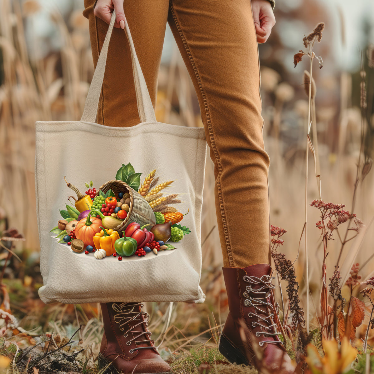 Thanksgiving Cornucopia Tote Bag