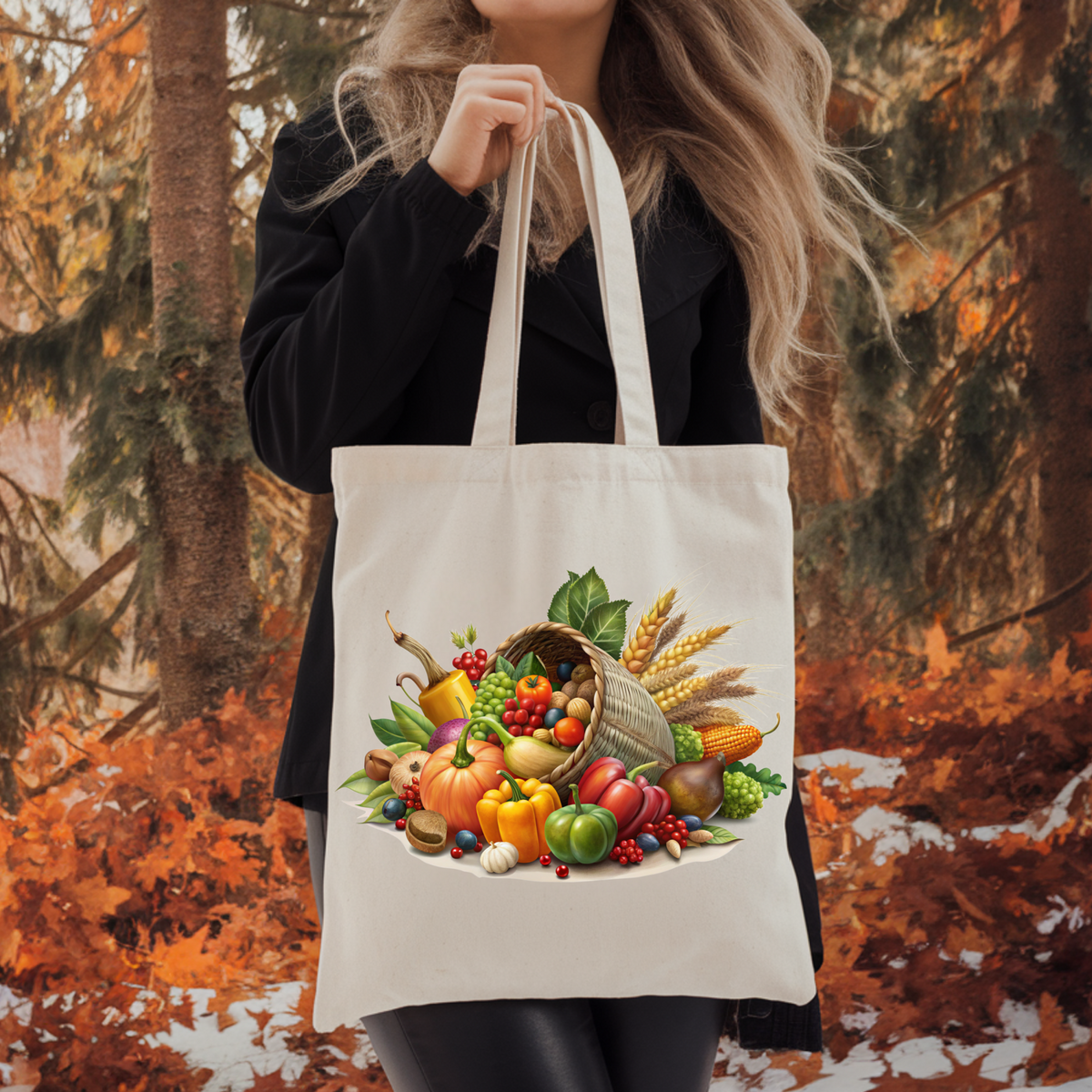 Thanksgiving Cornucopia Tote Bag