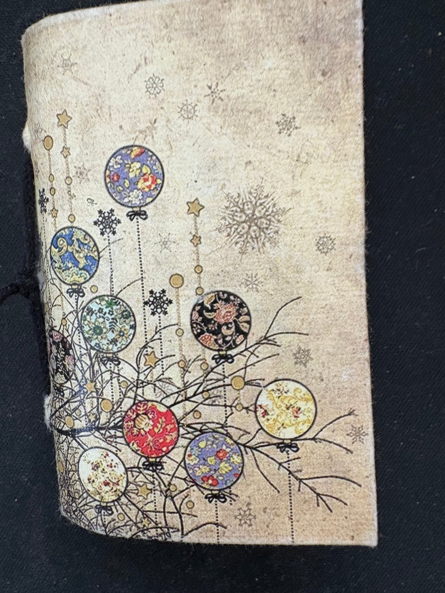 Vintage Cat Scene Mini Tie Journal