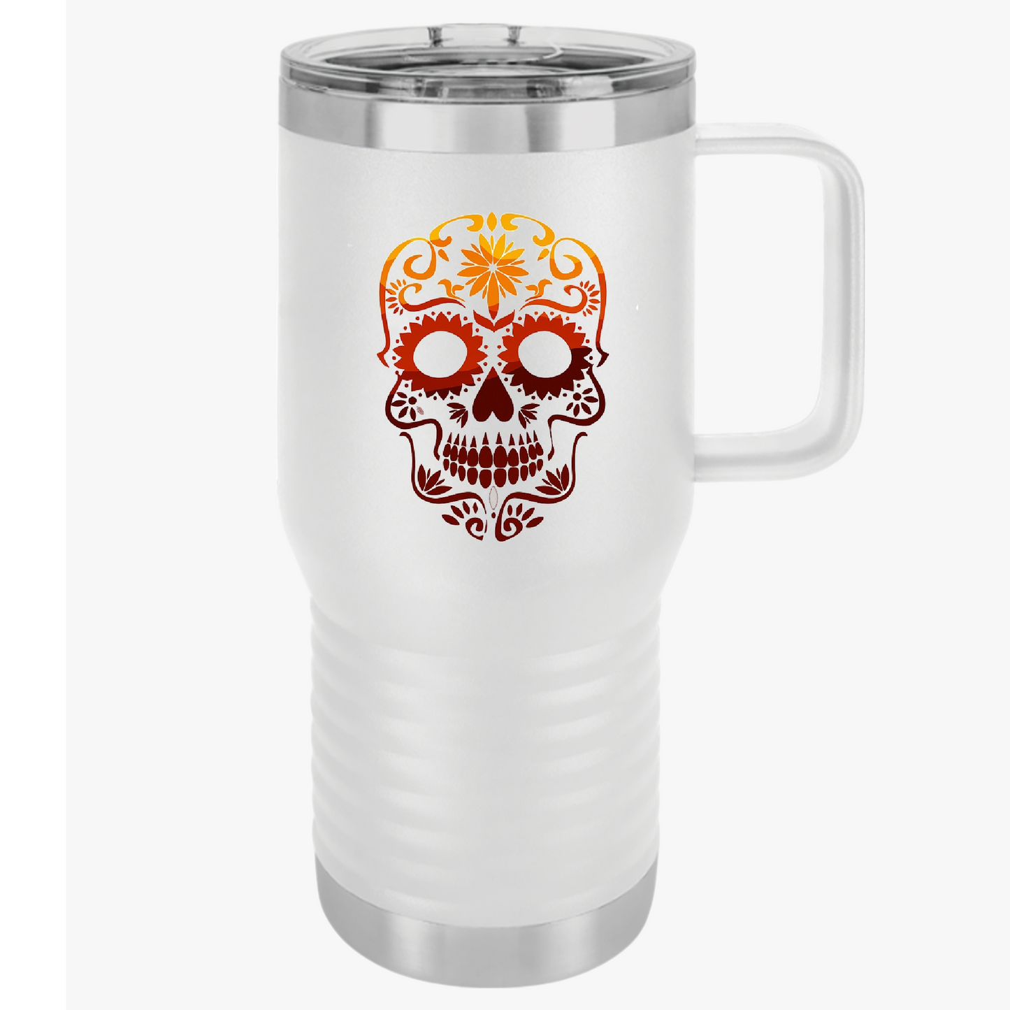 Sugar Skull Travel Mug, 20oz