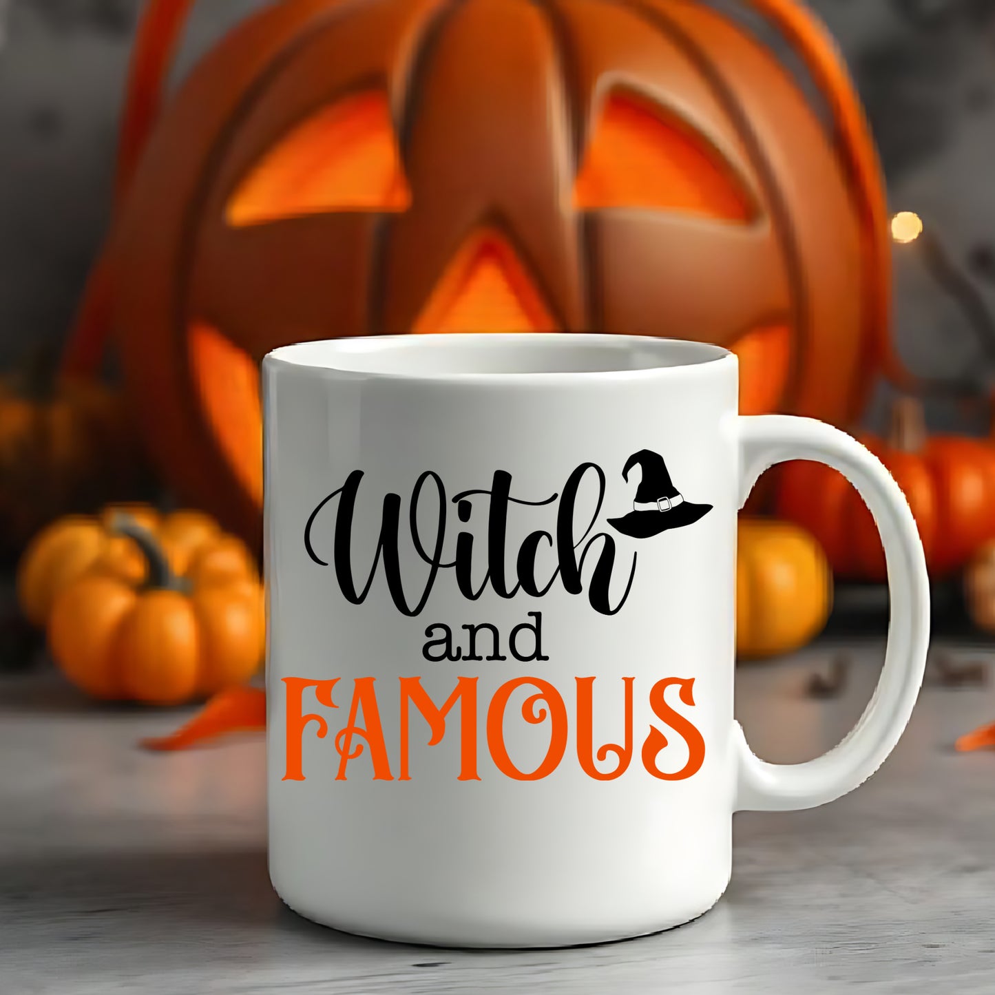 Witch and Famous Halloween Ceramic Mug (11oz/15oz)