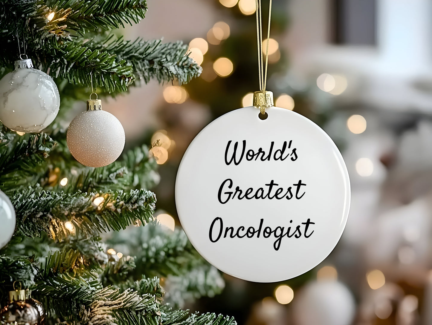 World's Greatest Oncologist Circle Ornament