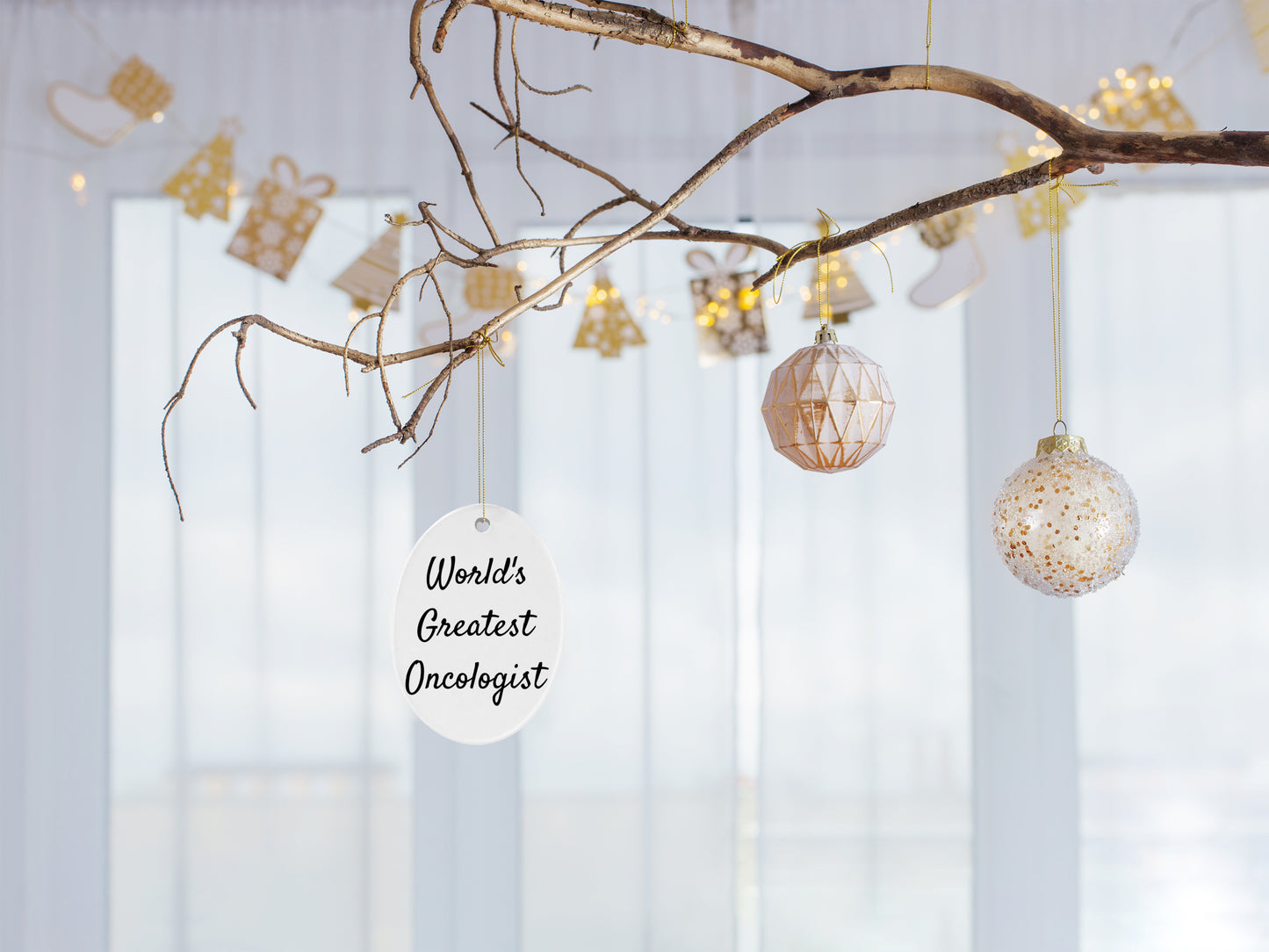 World's Greatest Oncologist Oval Ornament