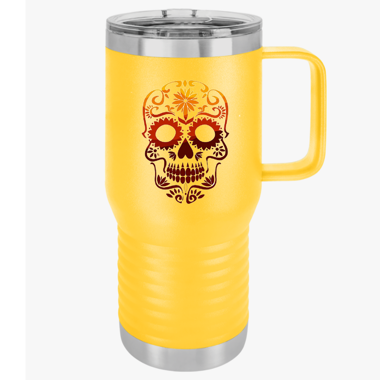 Sugar Skull Travel Mug, 20oz
