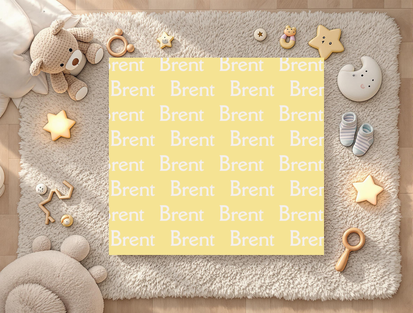 Personalized Custom Name Baby Blanket