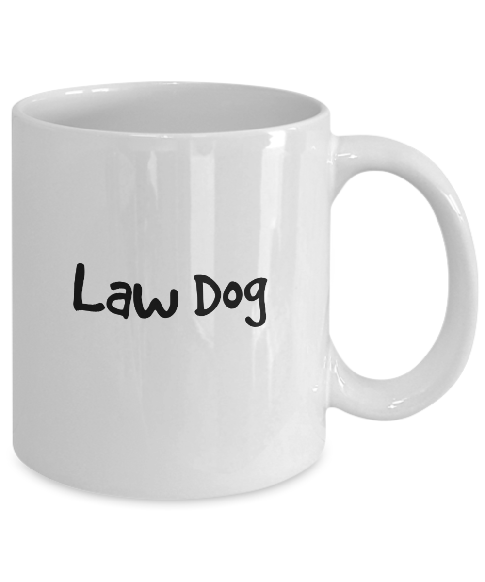 Law Dog Coffee Mug for Lawyers