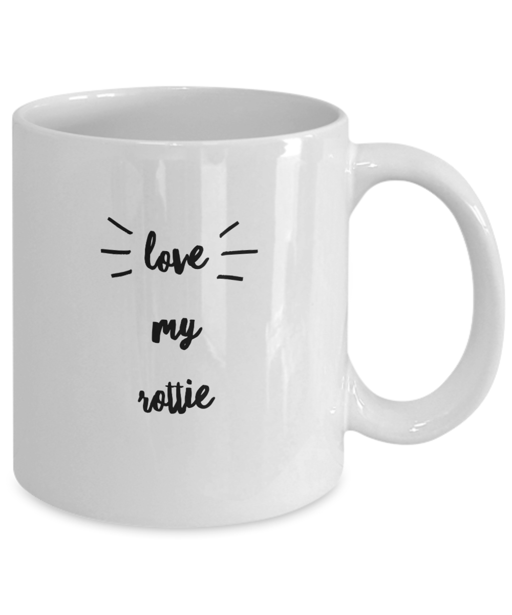 I Love My Rottweiler Mug