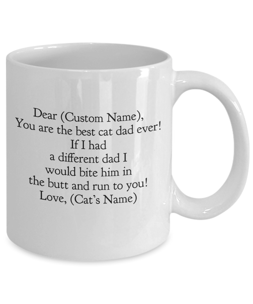 Custom Cat Dad Mug