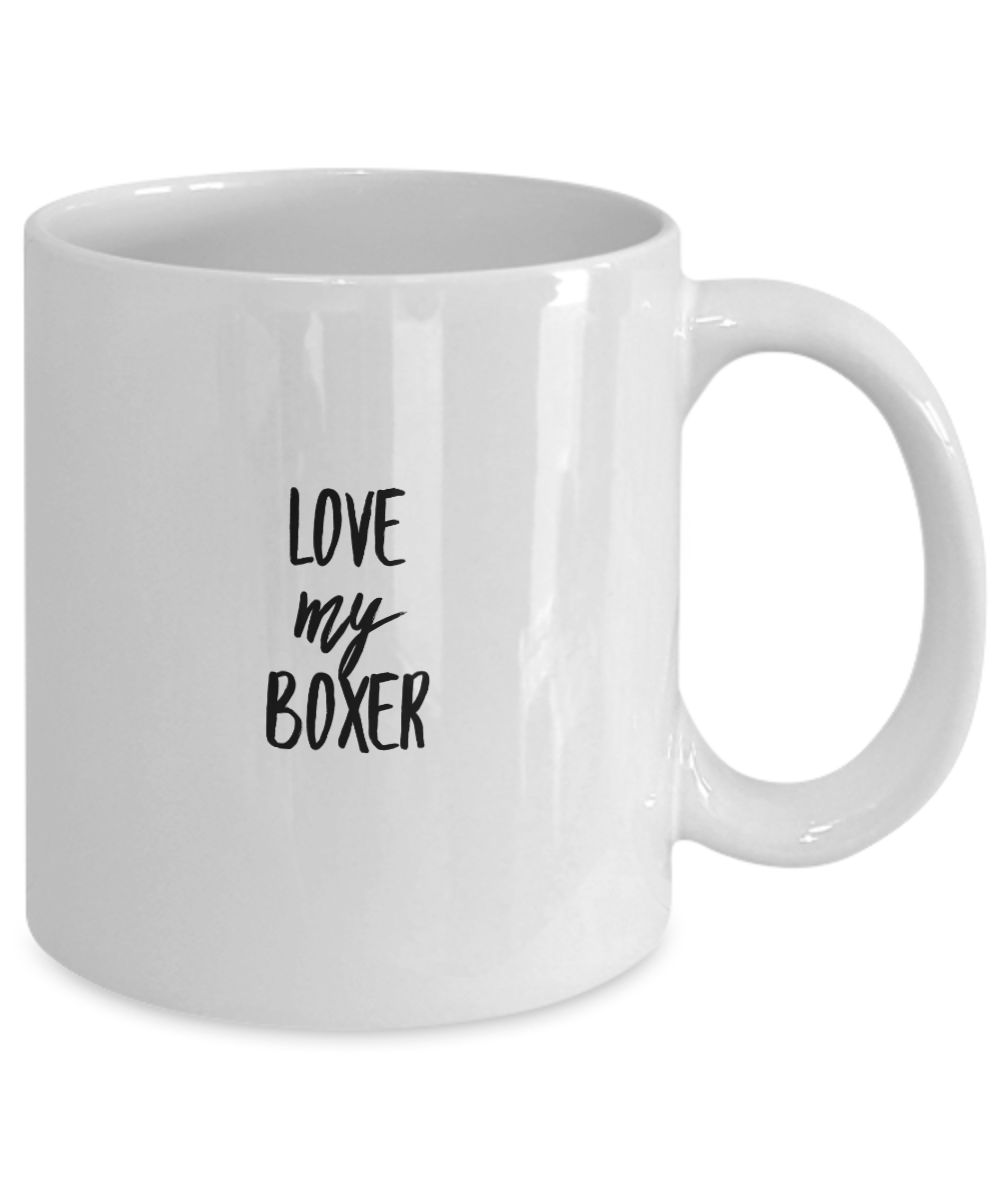 I Love My Boxer Coffee Mug