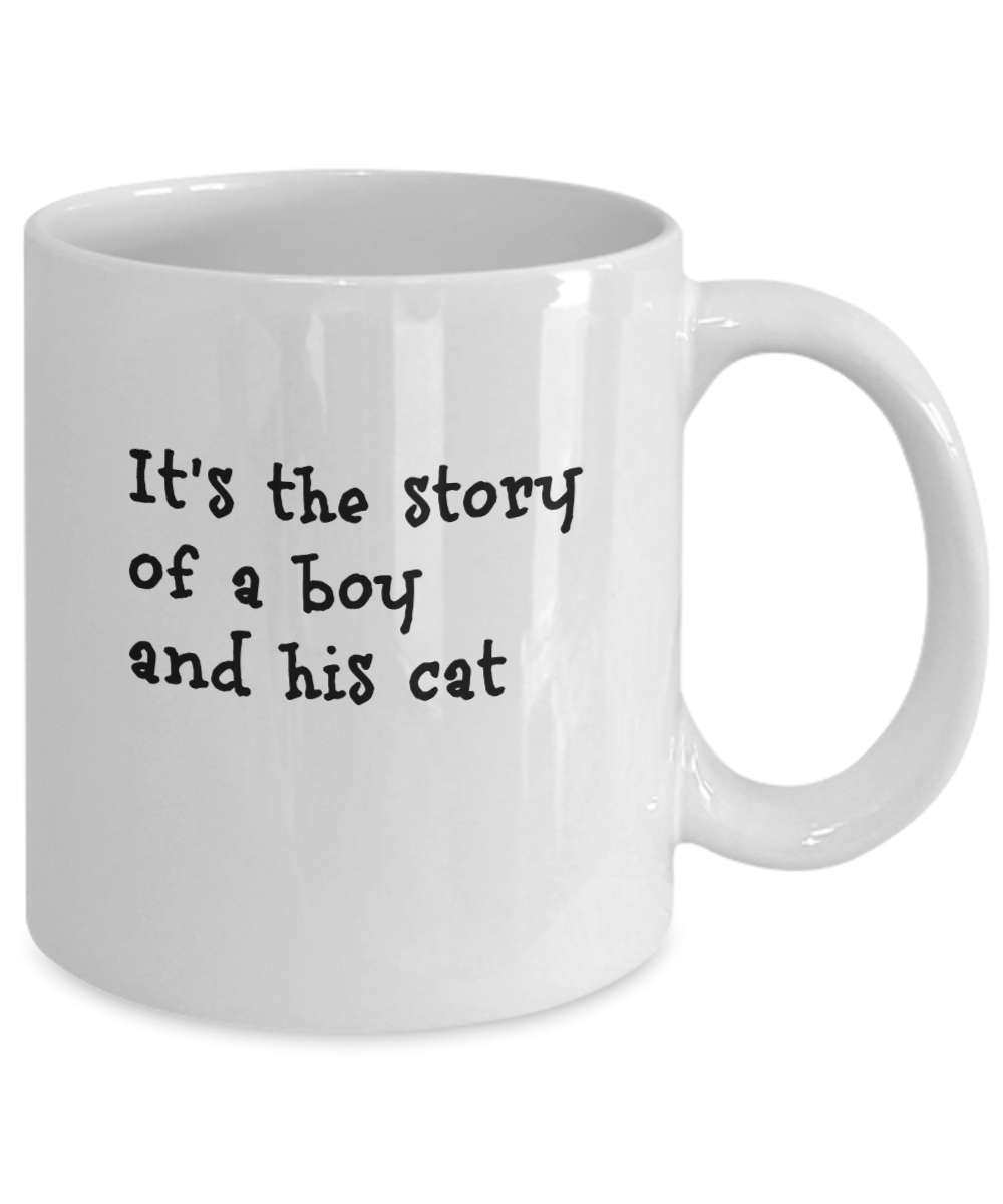 Boy Story Cat Mug