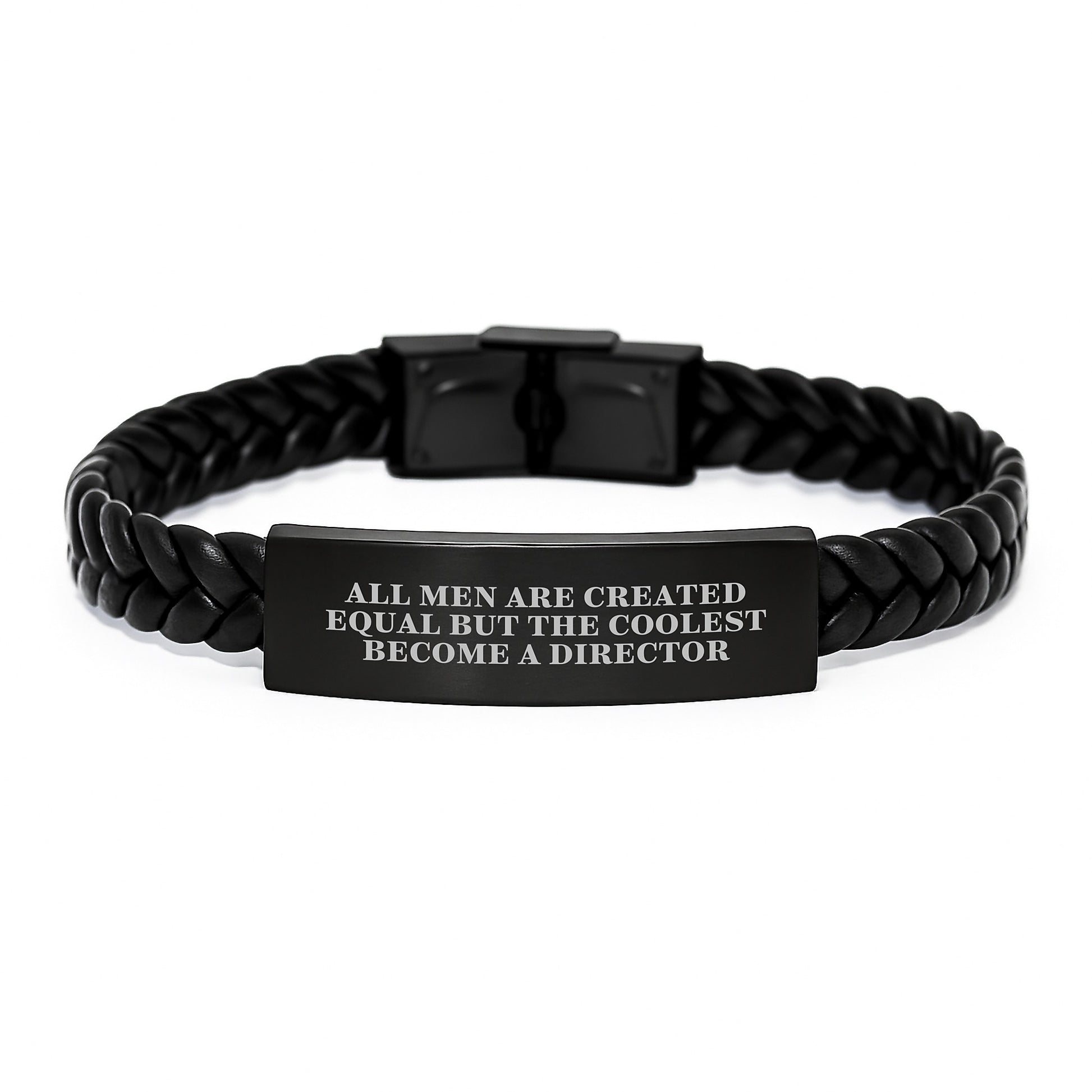 Funny Director Gifts, Interlaced Leather Bracelet, Graduation Unique Gifts from Men, Gifts for Director - Image 1