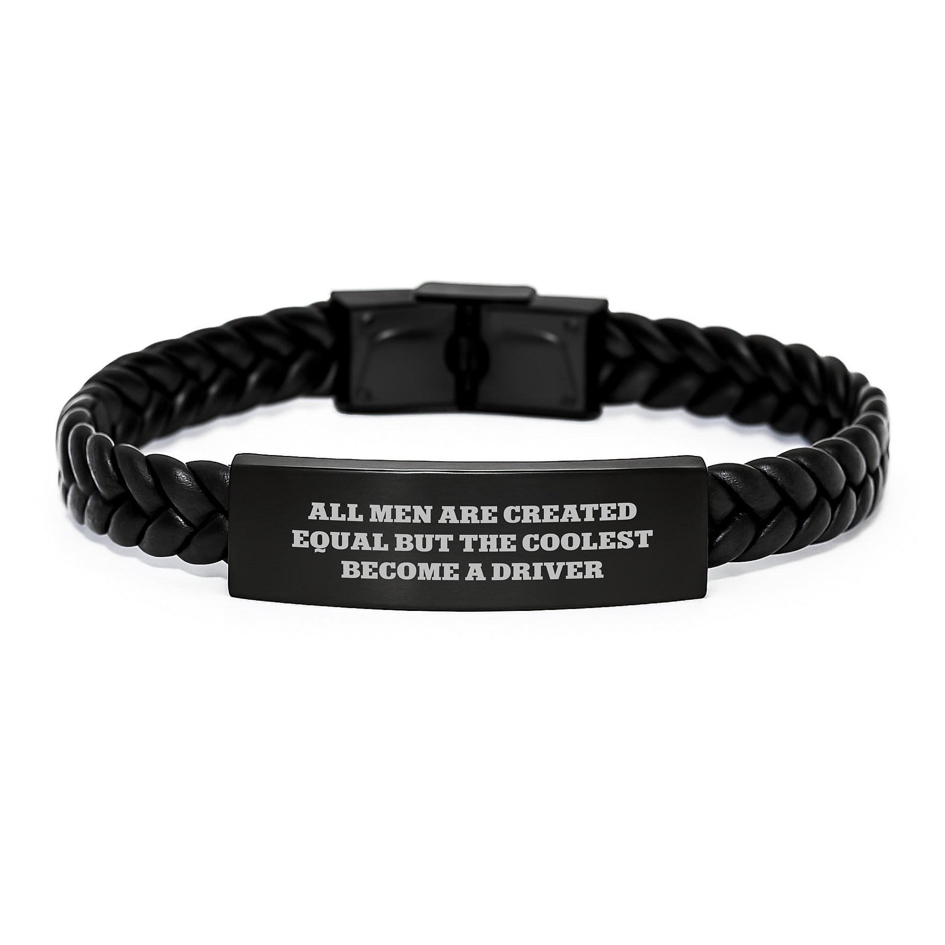 Driver Interlaced Leather Bracelet Keepsake for Him Birthday Gift - Image 1