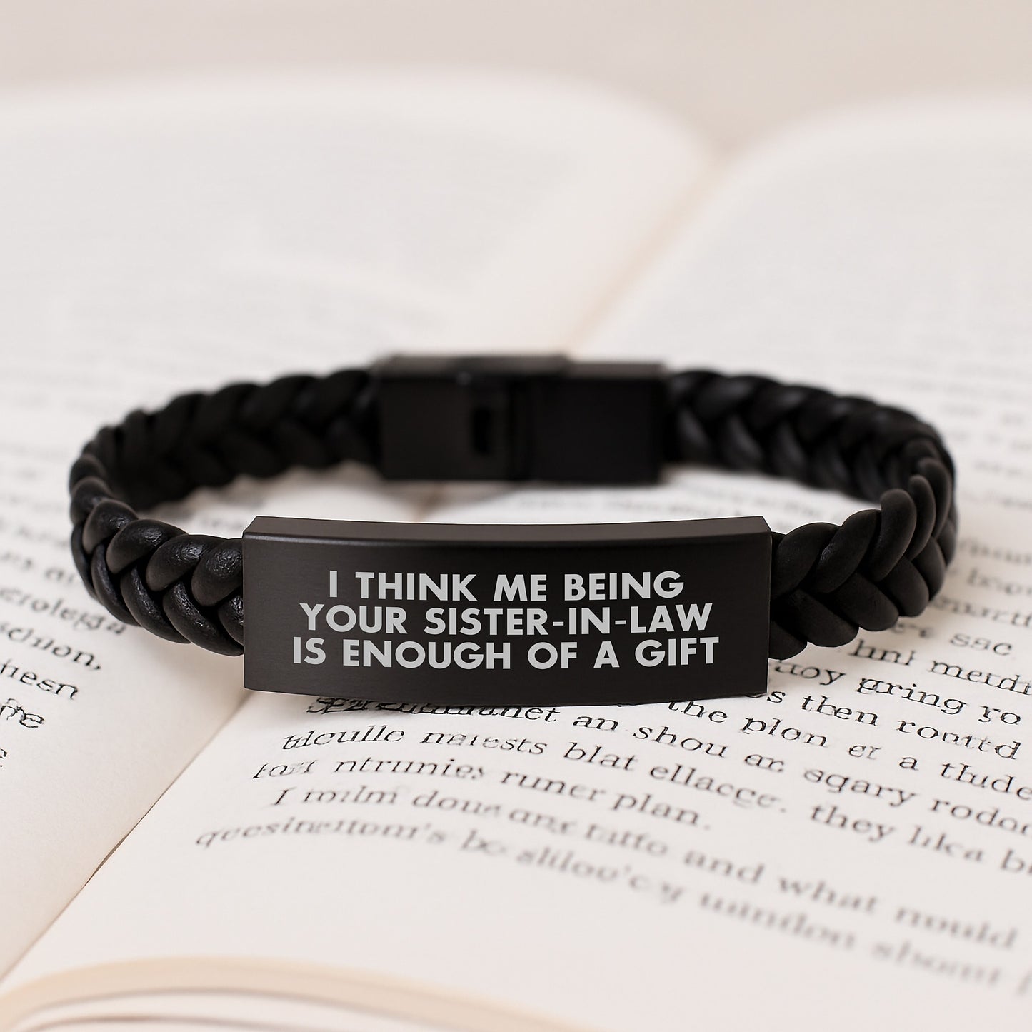 Funny Sister-in-law Gifts for Sister-in-law | Interlaced Leather Bracelet Gift from Sister for Graduation Unique Gifts - Image 3