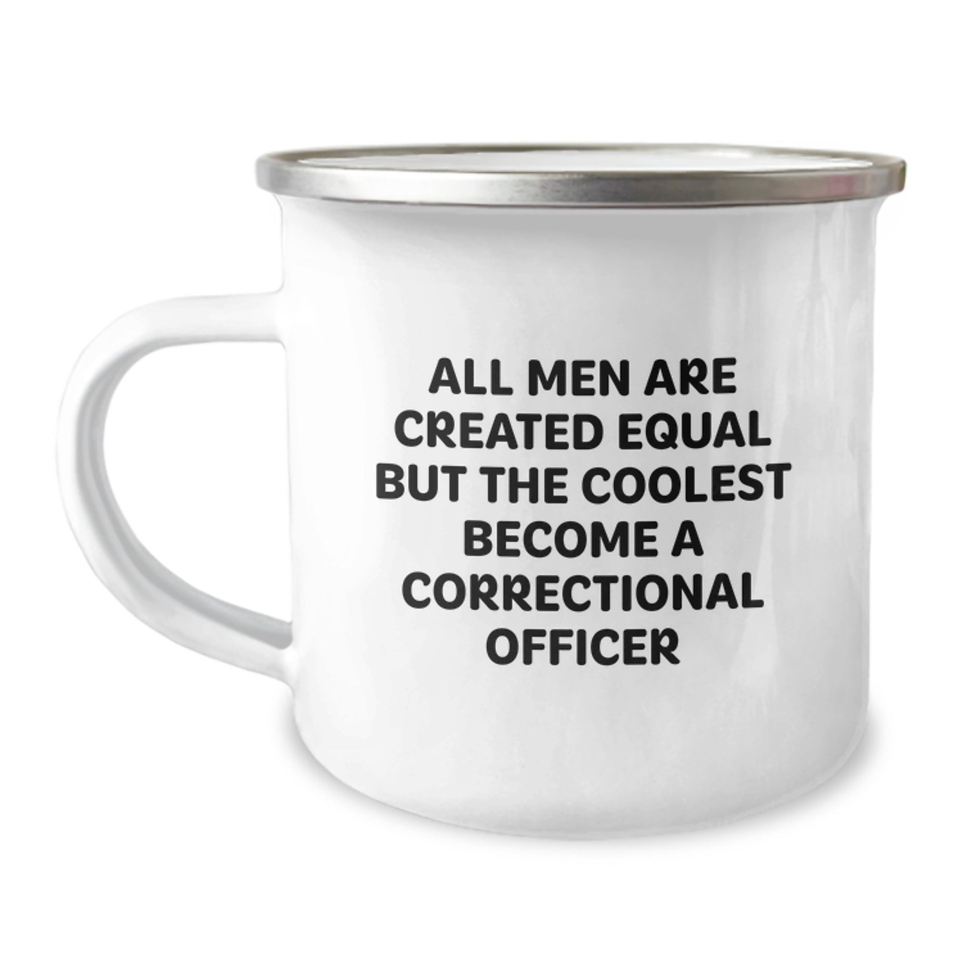 Correctional Officer Camping Mug, Gifts from Friends and Family, Funny Graduation Unique Gifts for Correctional Officer, Men's Funny Camping Mug - Image 1