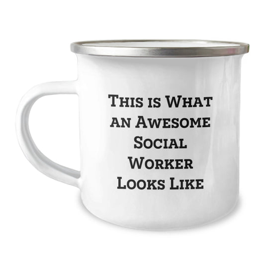 Funny Social Worker Gifts from Friends for Men - This Is What An Awesome Social Worker Looks Like Valentine's Unique Gifts for Social Worker - Image 1