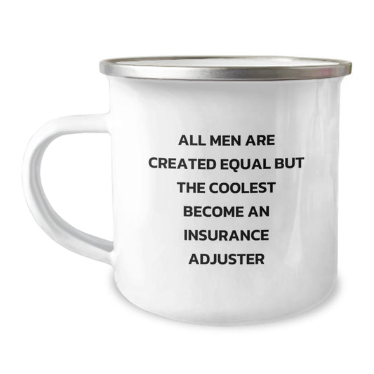 Insurance Adjuster Keepsake Camping Mug for Him Graduation Gift - Image 1